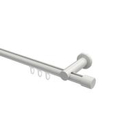 GARDINENSTANGE INNENLAUF Platon Santo 180 cm, 1-läufig, 20 mm Ø Weiß - Weiß, Metall (180cm) - INTERDECO