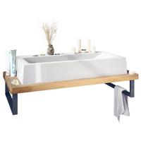 WASCHBECKENUNTERSCHRANK Nizza Eiche Wotan - Eiche Wotan, Holzwerkstoff (95/31.4/51cm) - Vladon
