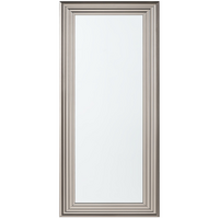 WANDSPIEGEL silber rechteckig 50/130 cm Chatain - Silberfarben, Kunststoff (50/130/3cm) - Beliani