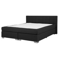 BOXSPRINGBETT 160/200cm Schwarz Admiral - Schwarz, Textil (160/200cm) - Beliani