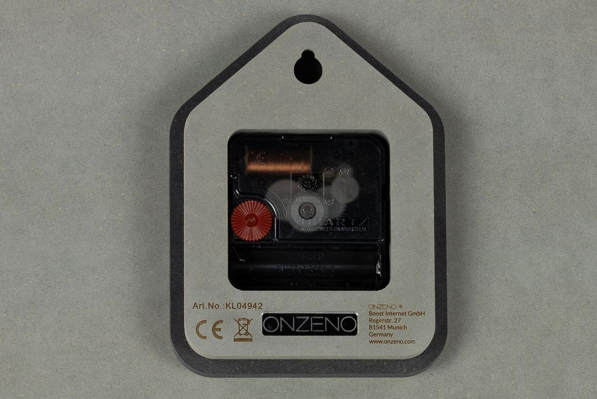 WANDUHR Design Grau 29/29 cm - Braun/Grau, Holzwerkstoff (29/29/0.9cm) - ONZENO