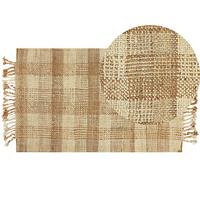 TEPPICH geflochten Berissa 150/80 cm - Beige, Naturmaterialien (80/150cm) - Beliani