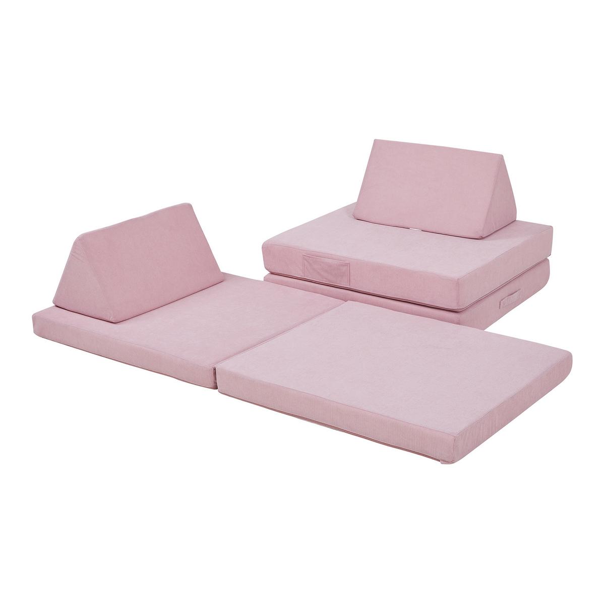 SPIELSOFA Norhulta - Pink, Textil (150/46/66cm) - [en.casa]