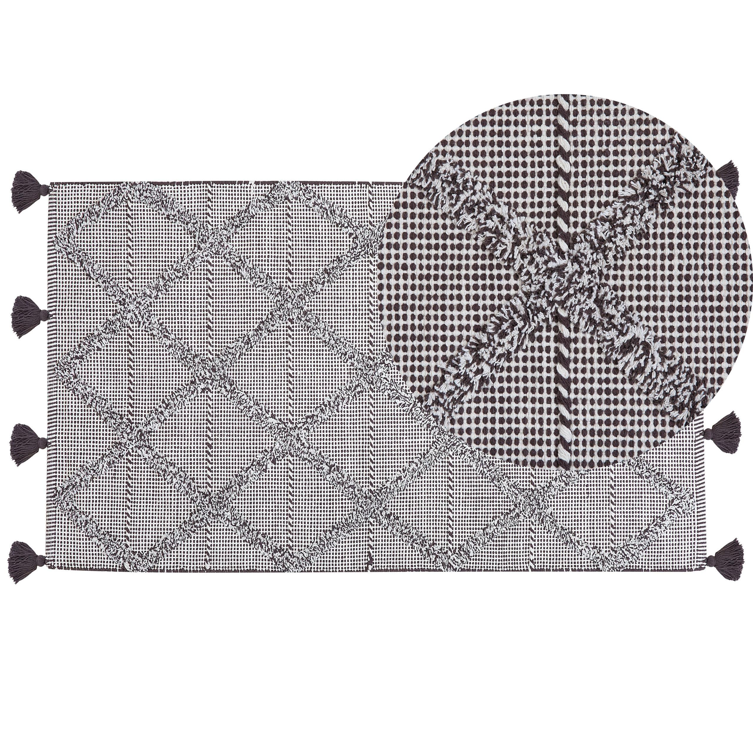 KURZFLOR-TEPPICH Tuzla 150/80 cm - Braun, Textil (80/150cm) - Beliani