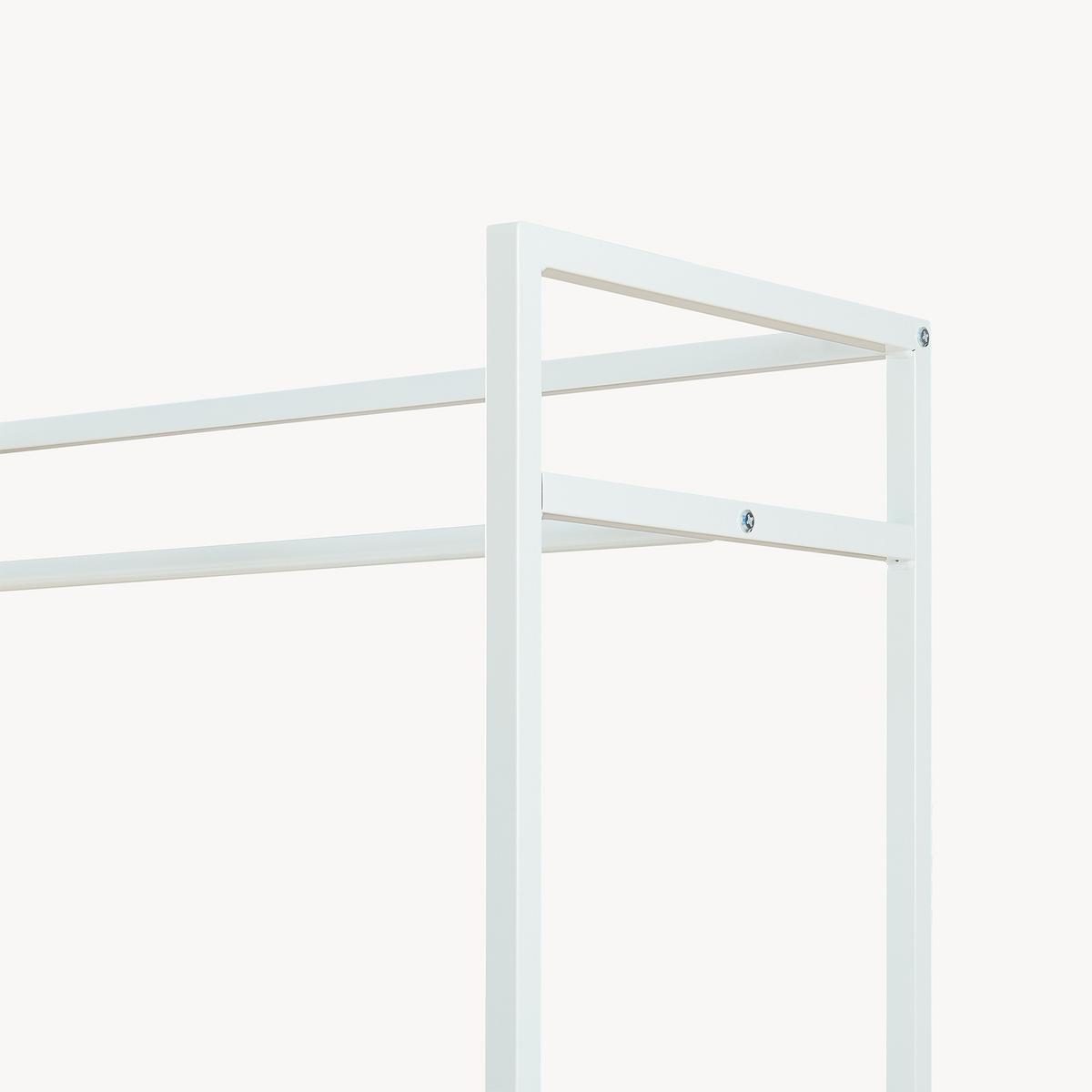 GARDEROBENSTÄNDER Horgau - Eichefarben/Weiß, Holzwerkstoff/Metall (120/180/40cm) - [en.casa]