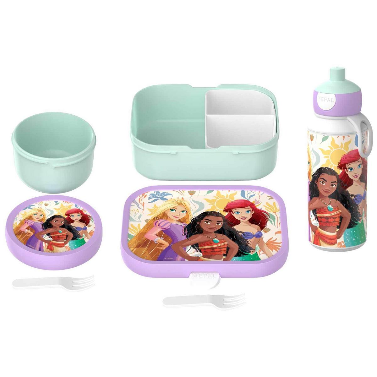 LUNCHSET Campus Princess Power 3-tlg. - Violett/Mintgrün, Kunststoff (6.8/24.4/24cm) - Mepal