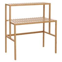PFLANZENREGAL Beige - Beige, Holz (90/100/50cm) - MCW