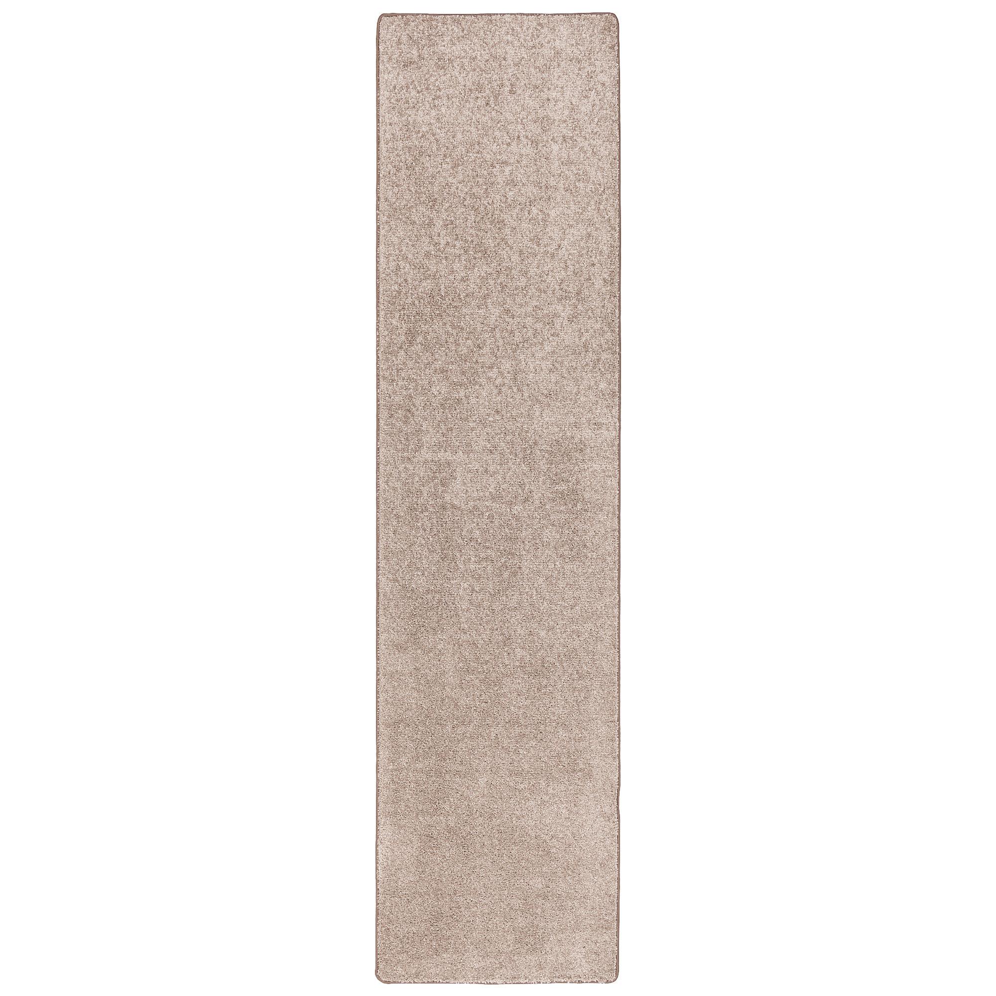 HOCHFLOR VELOURS TEPPICH LÄUFER MONA - Taupe, Textil (80/400cm) - Snapstyle