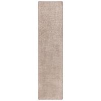 HOCHFLOR VELOURS TEPPICH LÄUFER MONA - Taupe, Textil (80/200cm) - Snapstyle