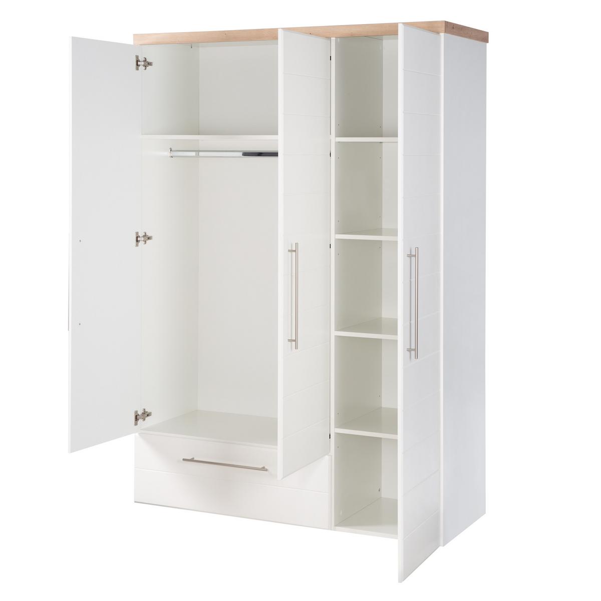 BABYZIMMER-SET Nele 3-teilig - Weiß, Holzwerkstoff (76/81/144cm) - Roba