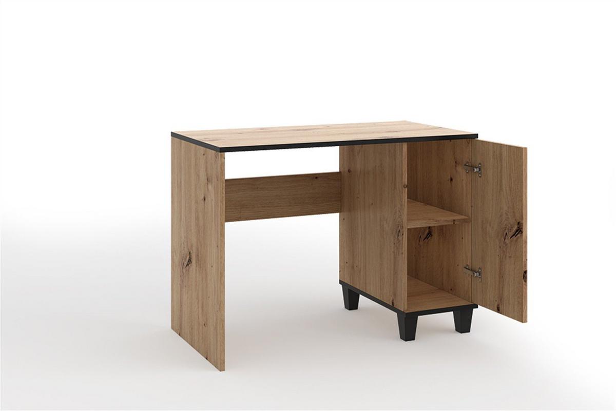 SCHREIBTISCH CORTEZA 100x56x75 cm Bürotisch Computertisch, Eiche Artisan - Eiche Artisan, Holzwerkstoff (56/100/75cm) - MASSENO