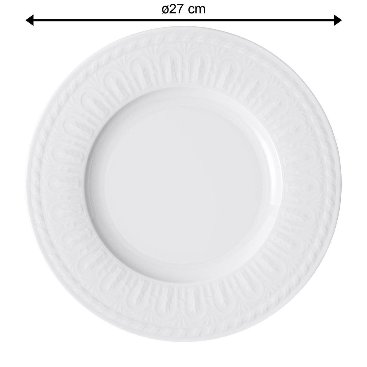 SPEISETELLER Cellini weiß ø 27 cm 6er Set - Weiß, Keramik (27cm) - Villeroy & Boch