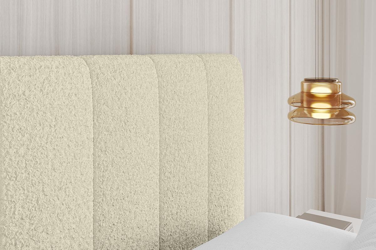 POLSTERBETT mit Bettkasten und Lattenrost, Boxbett ohne Matratze - STERA 160x200 Beige - Hellbraun, Holzwerkstoff/Textil (160/200cm) - ALTDECOR