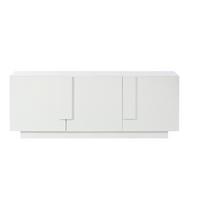 SIDEBOARD 160cm Weiß Hochglanz – Kommode mit 3 Türen & 6 Fächern - Weiß, Holzwerkstoff (35/60/160cm) - Urban Meuble