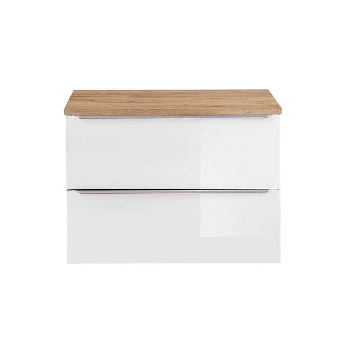 WASCHTISCHUNTERSCHRANK 80.4cm April Weiß - Weiß, Holzwerkstoff (80.4/59/46cm) - Petits-meubles