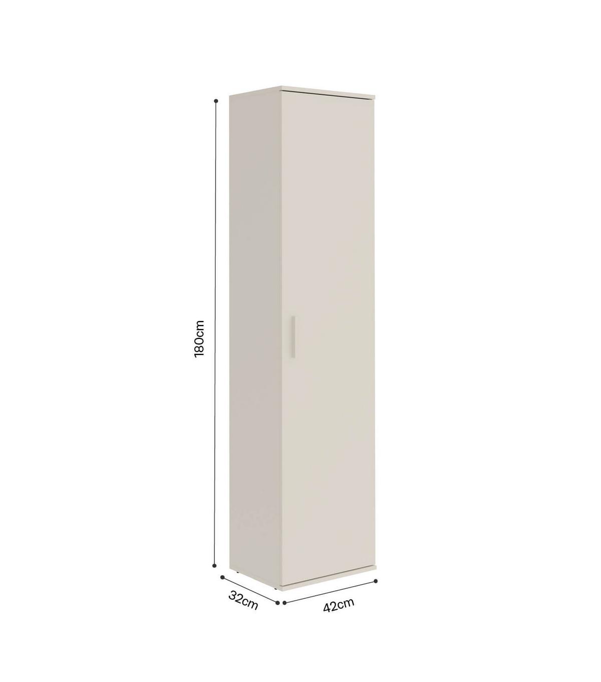 MEHRZWECKSCHRANK Der Kompakte - Beige, Holzwerkstoff (42/180/34cm) - Mokebo