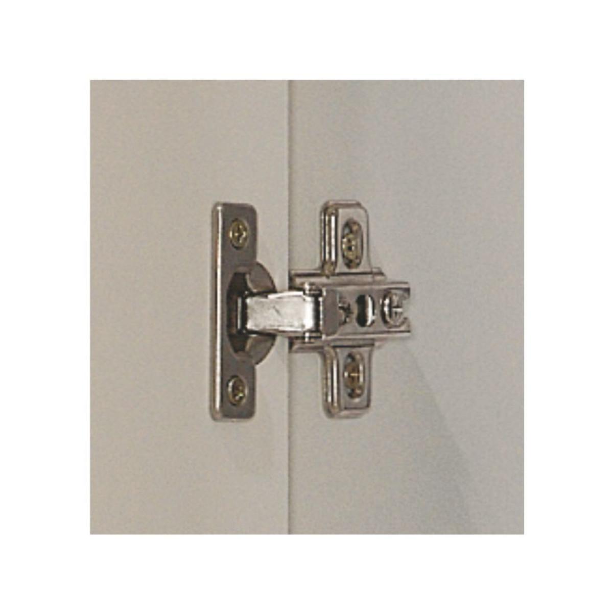 SCHRANK 2-türig, weiß 58,5/181/37 cm - Weiß, Holzwerkstoff (37/180/11.5cm) - Calicosy