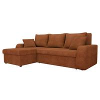 ECKSOFA Kris Lux - Schwarz/Bronzefarben, Holz/Kunststoff (238/147cm) - MIRJAN24