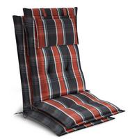 HOCHLEHNER Highlux HL 120x52x7cm Grau-Orange-Weiß-Kariert (2tlg) - Orange, Textil (52/120cm) - Beautissu 