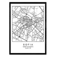 POSTER Sofia Nordischen Stil A4 Rahmenlos - Klar, Papier (29.7/5/21cm) - Nacnic
