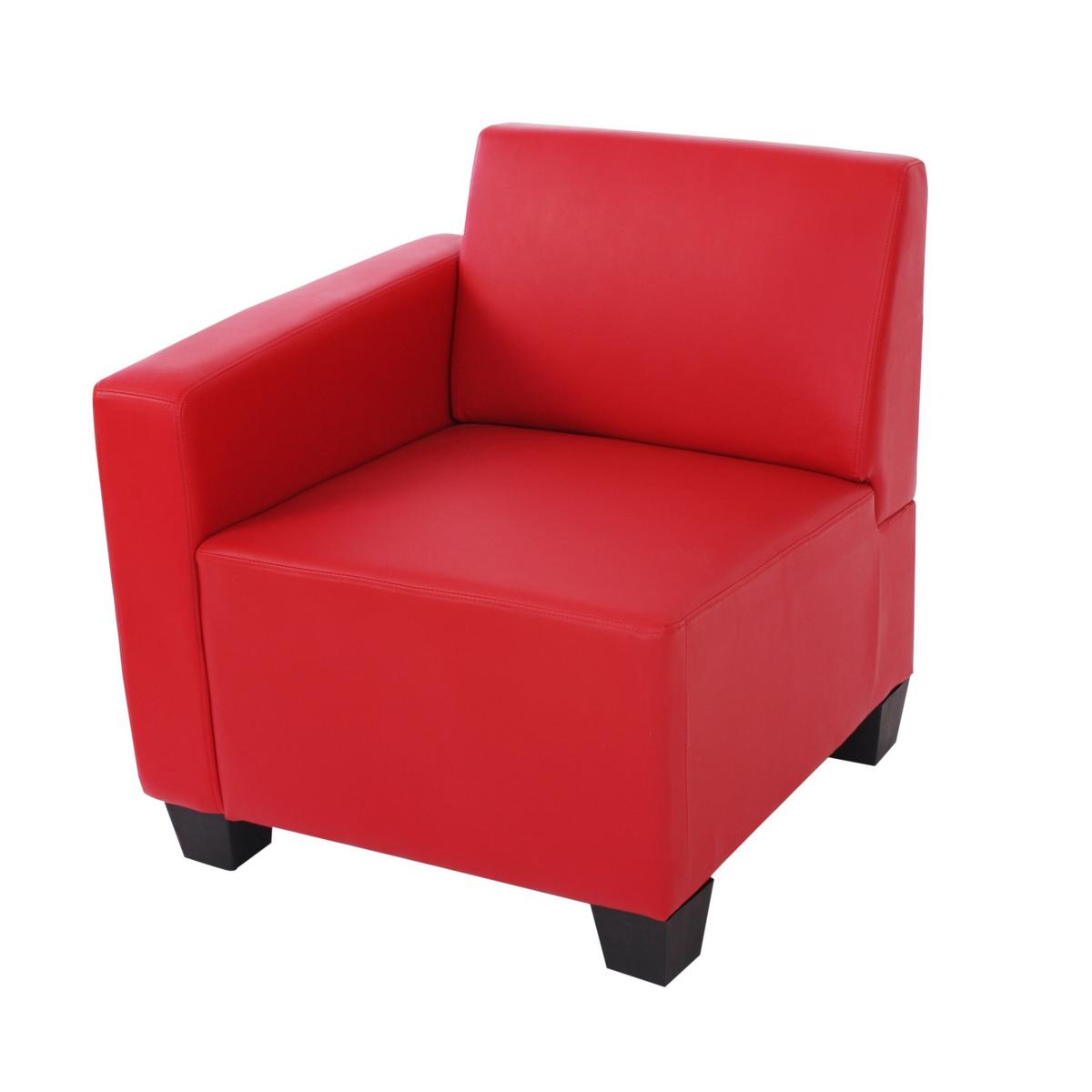 2-SITZER SOFA Rot - Rot, Textil (136/76/72cm) - MCW