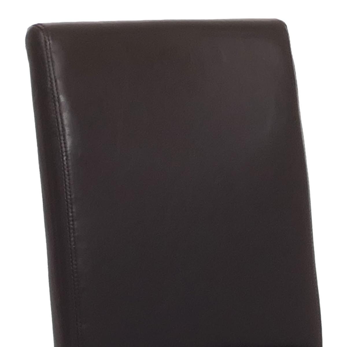 ESSZIMMERSTUHL Braun, Braun - Braun, Leder (43/90/56cm) - MCW