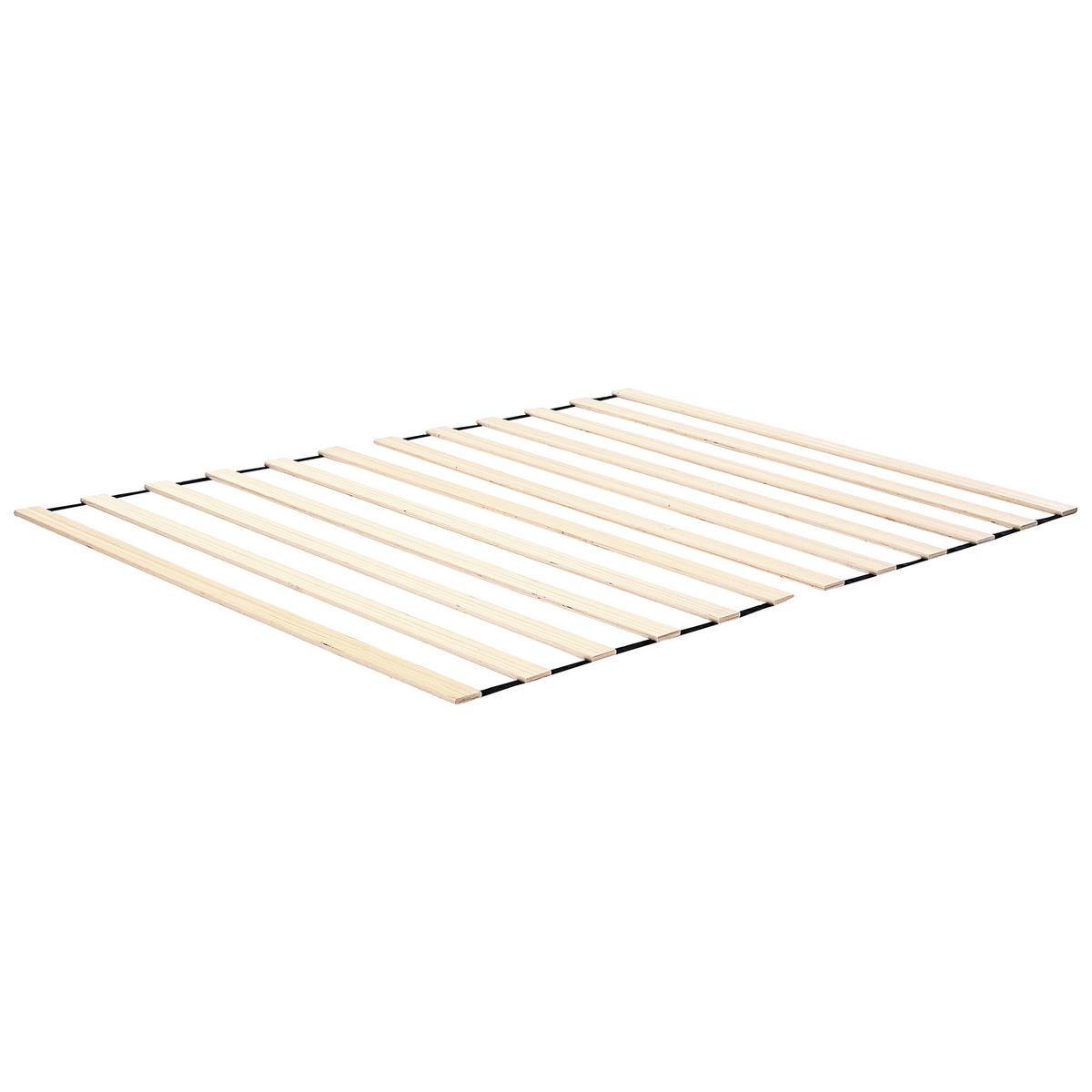 BETT ohne Kopfteil 140/200 cm Eisen Hellbeige Viry - Beige, Metall (140/200cm) - Beliani