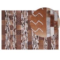KURZFLOR-TEPPICH Herekli 200/140 cm - Braun, Fell (140/200cm) - Beliani