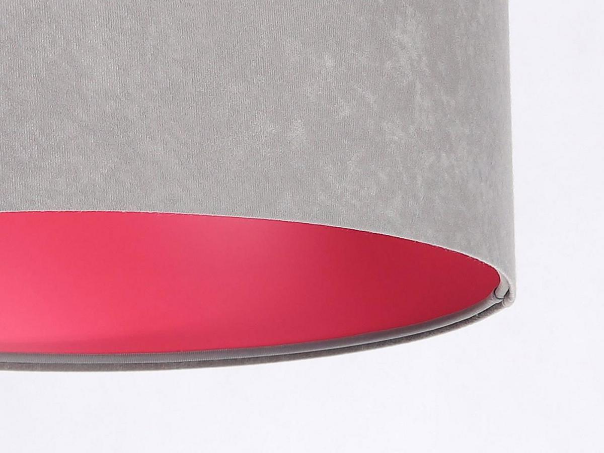 HÄNGELEUCHTE Grau 50/25 cm - Pink/Grau, Kunststoff (50/0.8/25cm) - ONZENO