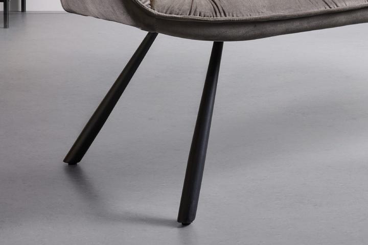 Sitzbank Beine Schwarz Rundrohr Gusseisen pulverbeschichtet