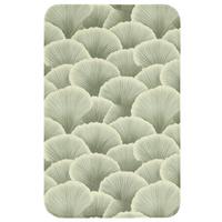 WC-VORLEGER Fächer - Blatt - Grün WC Teppich 50x80 cm - Pastellgrün, Textil (50/1cm) - OnlyWow
