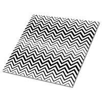 FLIESENAUFKLEBER 9 Stück 30x30 cm selbstklebend Fischgrätmuster - Schwarz, Textil (30/1.6/30cm) - TULUP