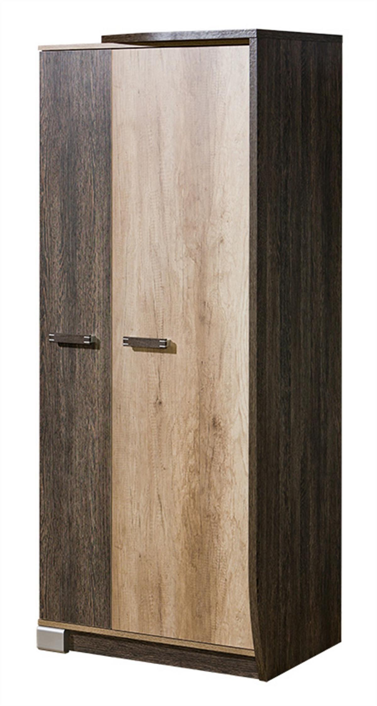 DREHTÜRENSCHRANK PALMERO 80/192,5/58cm 2-türig Braun - Eichefarben/Braun, Holzwerkstoff (80/192.5/58cm) - MASSENO