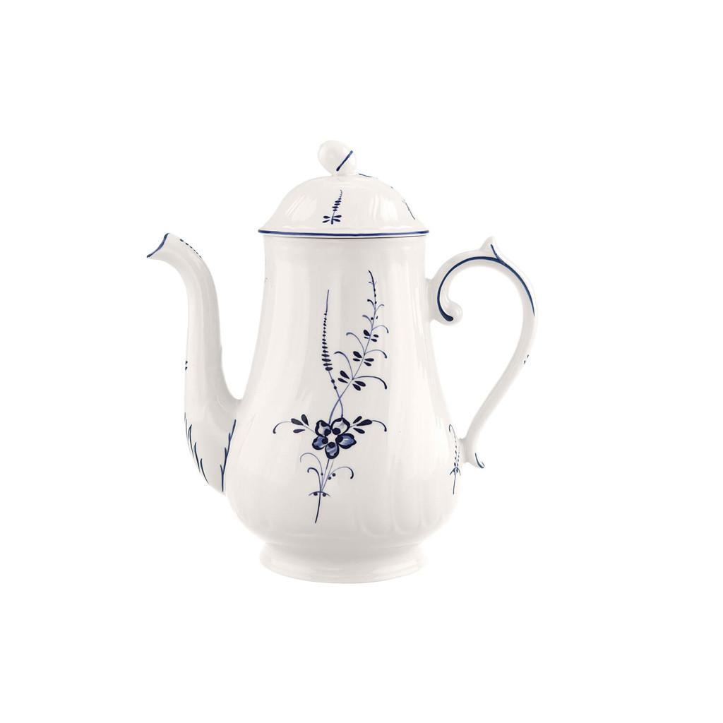 KAFFEEKANNE Vieux Luxembourg weiß-blau 1,3 l - Blau/Weiß, Keramik (1.3L) - Villeroy & Boch