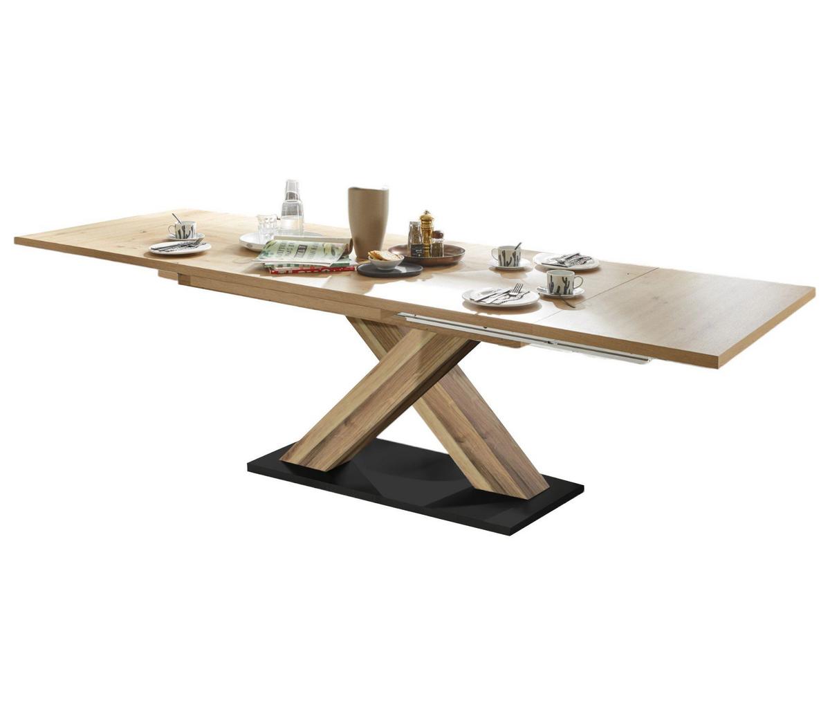 ESSTISCH ausziehbar Elene 160x90x76 Plankeneiche/Asteiche - Eiche Artisan, Holzwerkstoff (160/90/76cm) - 58aufmkessel