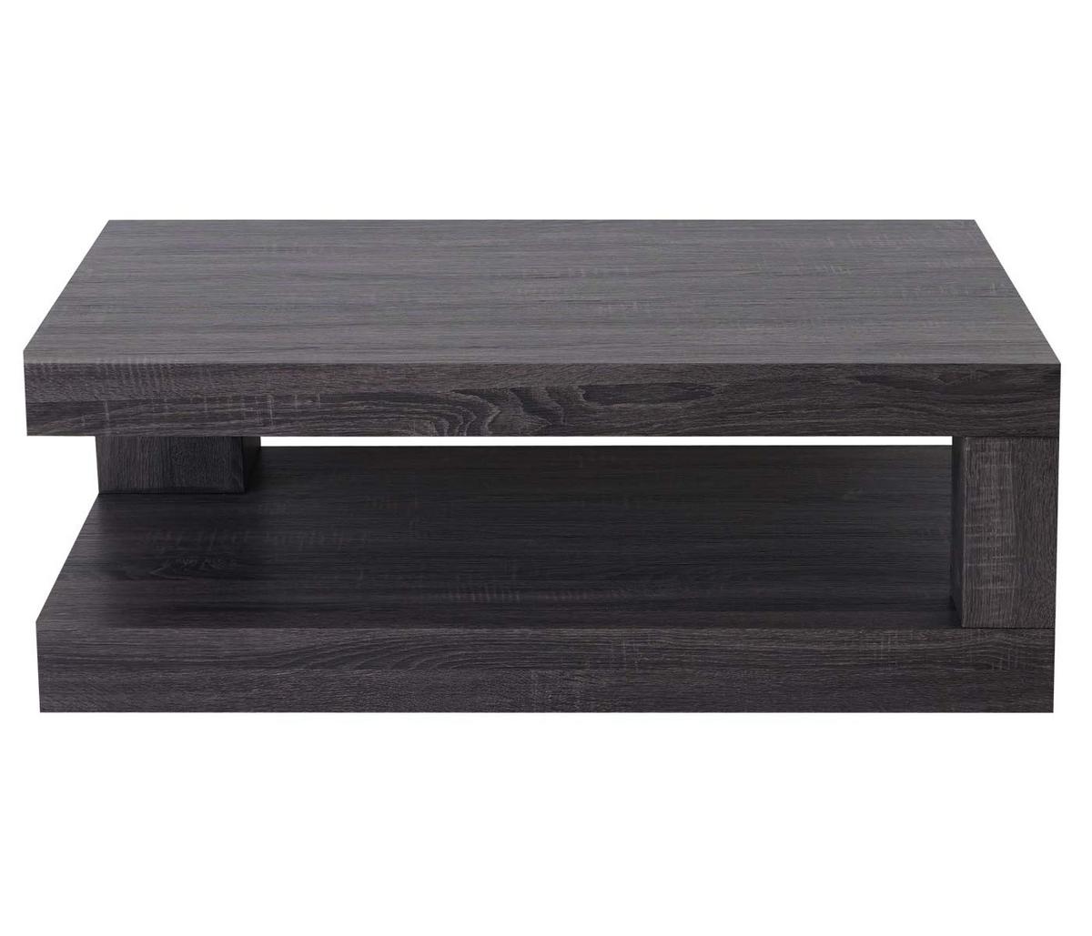 COUCHTISCH rechteck Eiche Schwarzbraun Dekor - Mooreichefarben, Holzwerkstoff (60/110/40cm) - MCW