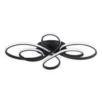 LED-DECKENLEUCHTE Alaric 100/58/9 cm - Schwarz, Metall (100/58/9cm) - Nettlife