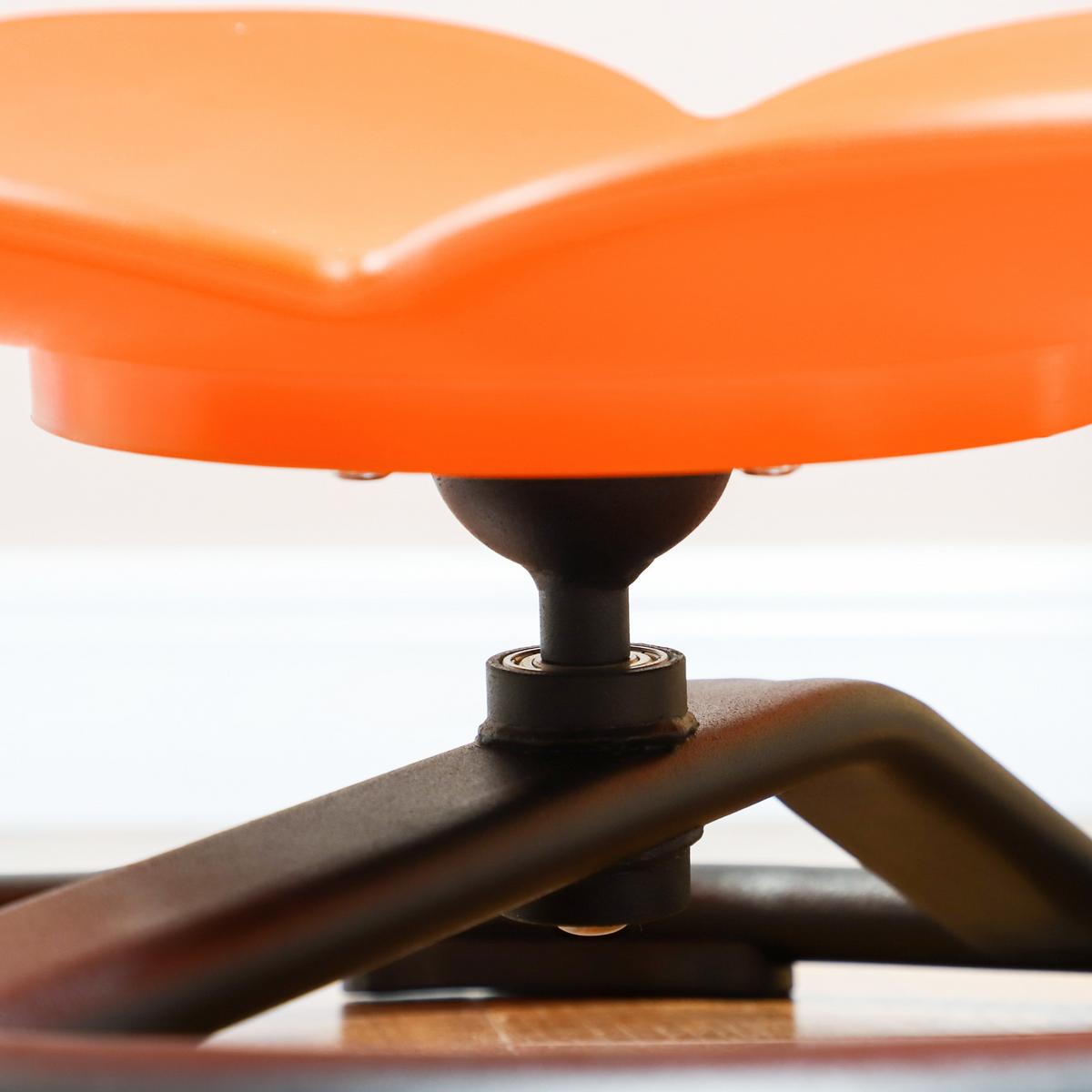 KINDERSTUHL Drehstuhl Sensorischer Balance Sitz - Schwarz/Orange, Kunststoff (55/26/55cm) - AIYAPLAY
