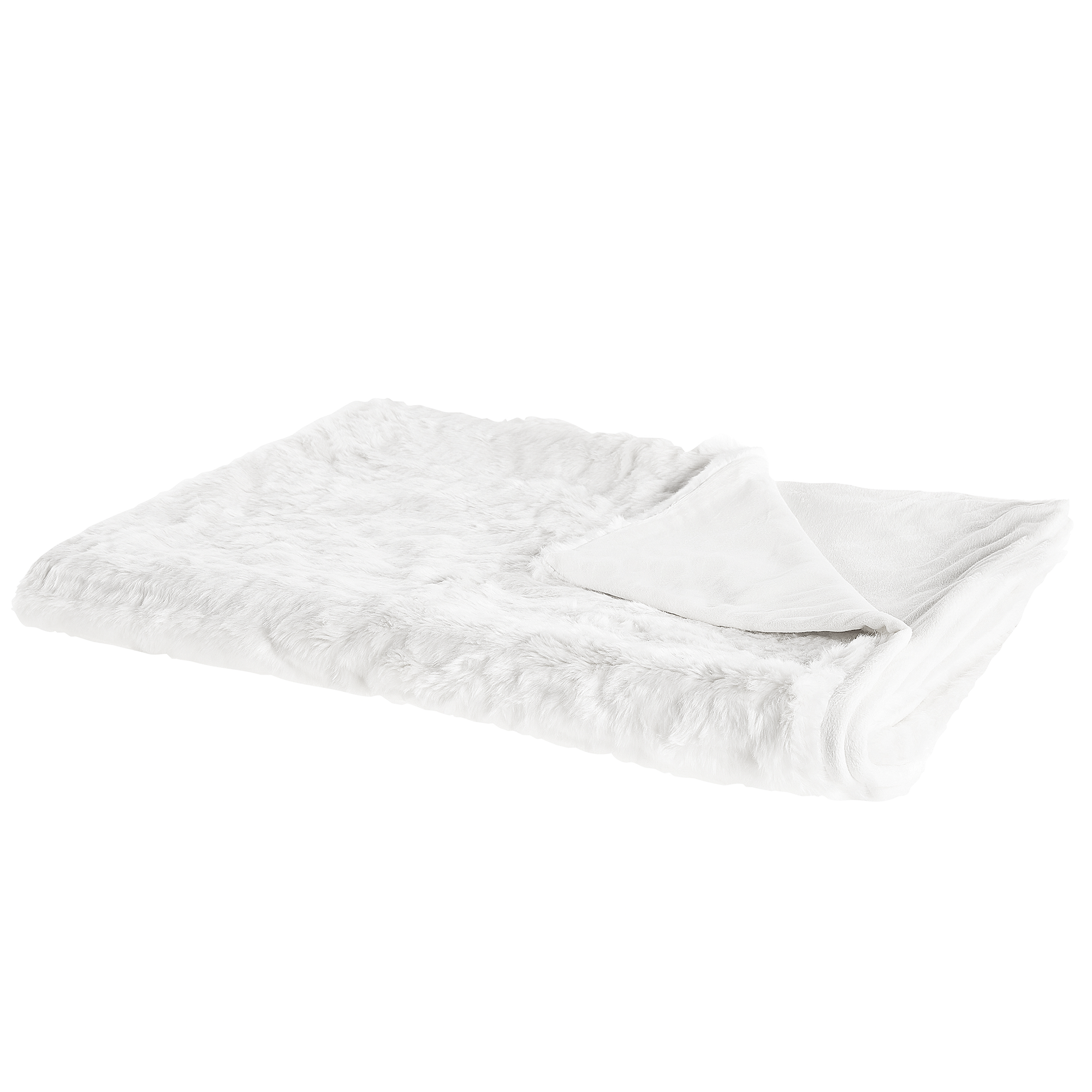 DECKE Cremeweiß Tourza 150/200 cm - Ecru, Textil (150/200cm) - Beliani