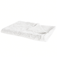 DECKE Cremeweiß Tourza 180/220 cm - Ecru, Textil (180/220cm) - Beliani