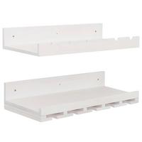 WEINREGAL Weiß 2er-Set-Set - Weiß, Holz (61/12/28cm) - MCW