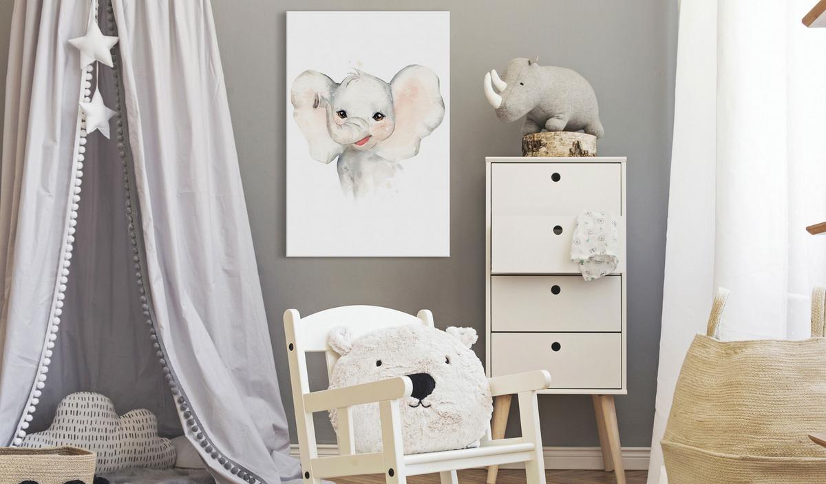 KUNSTDRUCK Weiß 80/120 cm - Weiß/Grau, Textil (80/120cm) - KUNSTLOFT