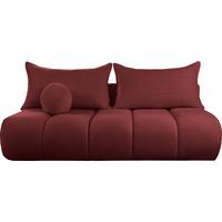 SCHLAFSOFA Milla mit Bettkasten, Weinrot Rot 205/97/85 cm - Rot, Textil/Metall (205/97/85cm) - WFL GROUP