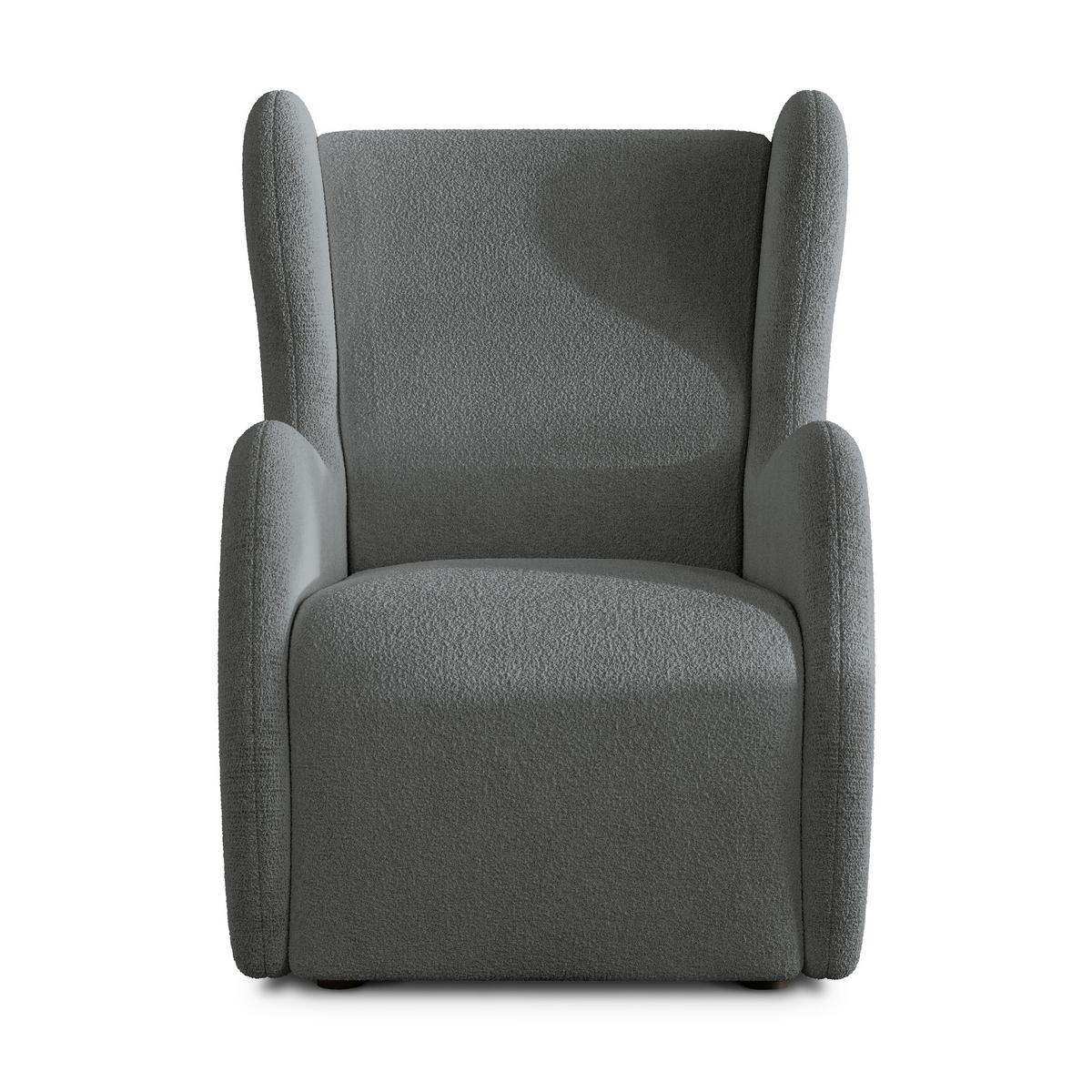 SESSEL MASTI Polstersessel Loungesessel ergonomisch, Grau - Grau, Holzwerkstoff/Kunststoff (74/100/86cm) - MASSENO