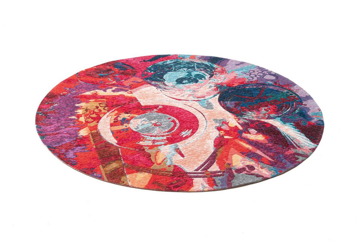 FLACHWEBTEPPICH Keitum 160x160 cm - Multicolor, Textil (160/160cm) - Sansibar SYLT
