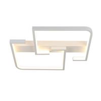 LED-DECKENLEUCHTE Schildfluch 30.0/4.5/25.0 cm - Weiß, Metall (25/30/4.5cm) - ZMH