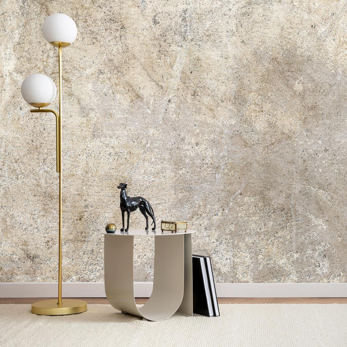 FOTOTAPETE für Wohnzimmer Beton Muster 300x210 - Beige/Braun, Papier (300/210cm) - Muralo