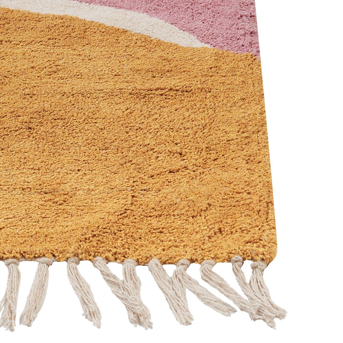 TEPPICH Rosa 140/200 cm Baumwolle Xinali - Pink, Textil (140/200cm) - Beliani