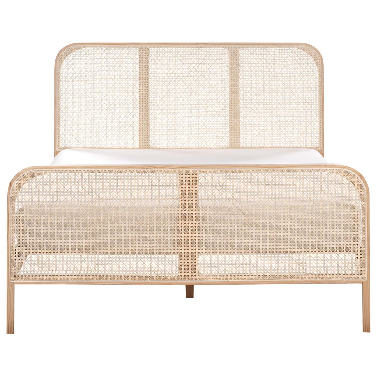 BETT mit Lattenrost 140/200 cm Kiefernholz Hellbraun Gonfaron - Hellbraun, Holz (140/200cm) - Beliani