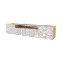LOWBOARD VIRA-W 200x40x41 cm - Artisan / Weiß - Weiß, Holzwerkstoff (200/40/41cm) - ALTDECOR